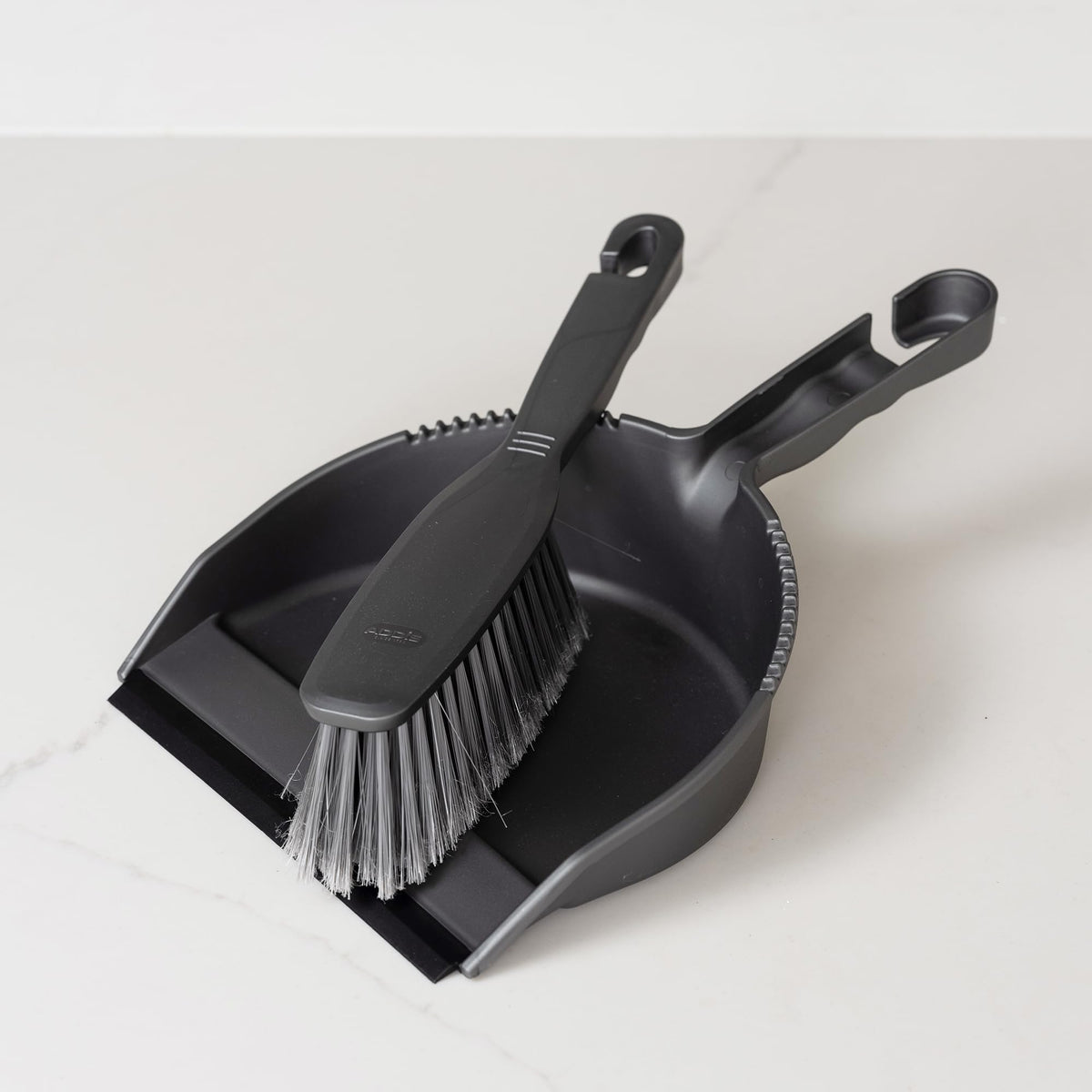 Addis Everyday Stiff Dustpan & Brush Set - Heavy-Duty Cleaning | Metallic Silver 3