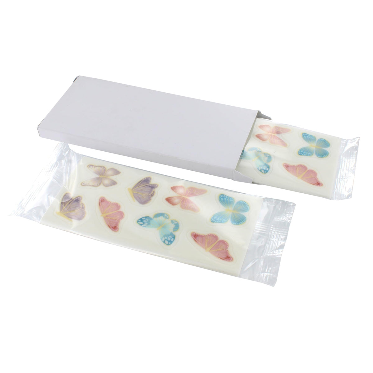 Culpitt Butterfly Sugar Decorations - 32 Edible Cupcake Toppers | Fondant Icing | 25mm-40mm 6