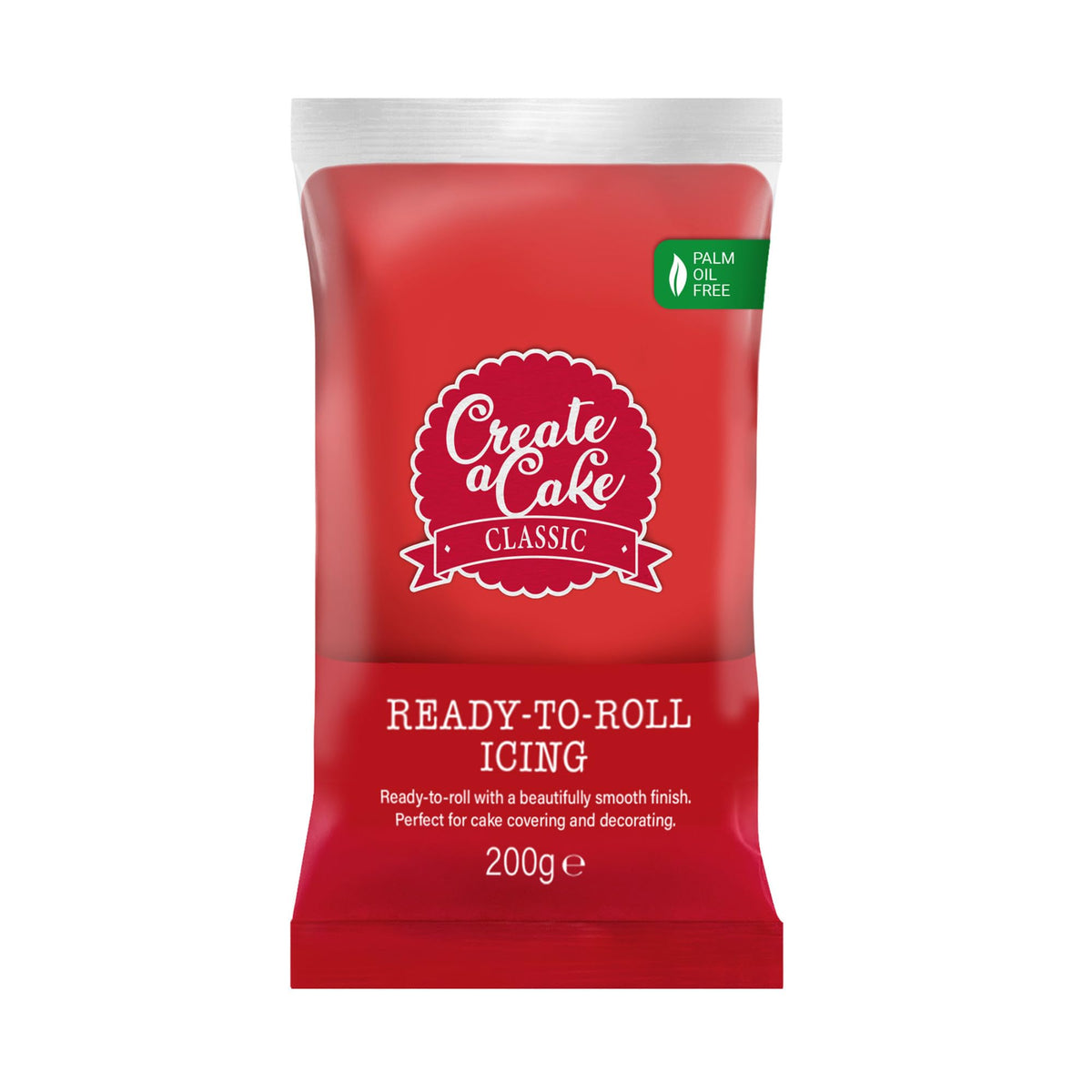 Create A Cake Ready To Roll Icing - Red Fondant Paste | 1.6kg Pack 3