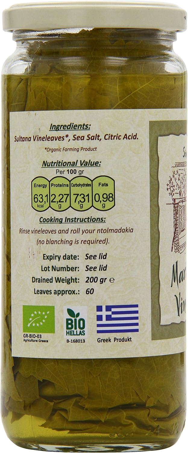 Marianna's Organic Vine Leaves - 200g (Pack of 2)