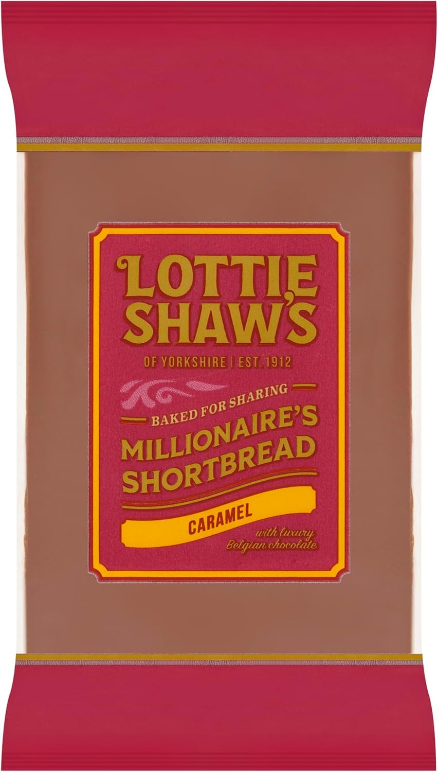 Lottie Shaw's Millionaire Shortbread Sharing Bar - 240g | 3 Layers | Vegetarian 1