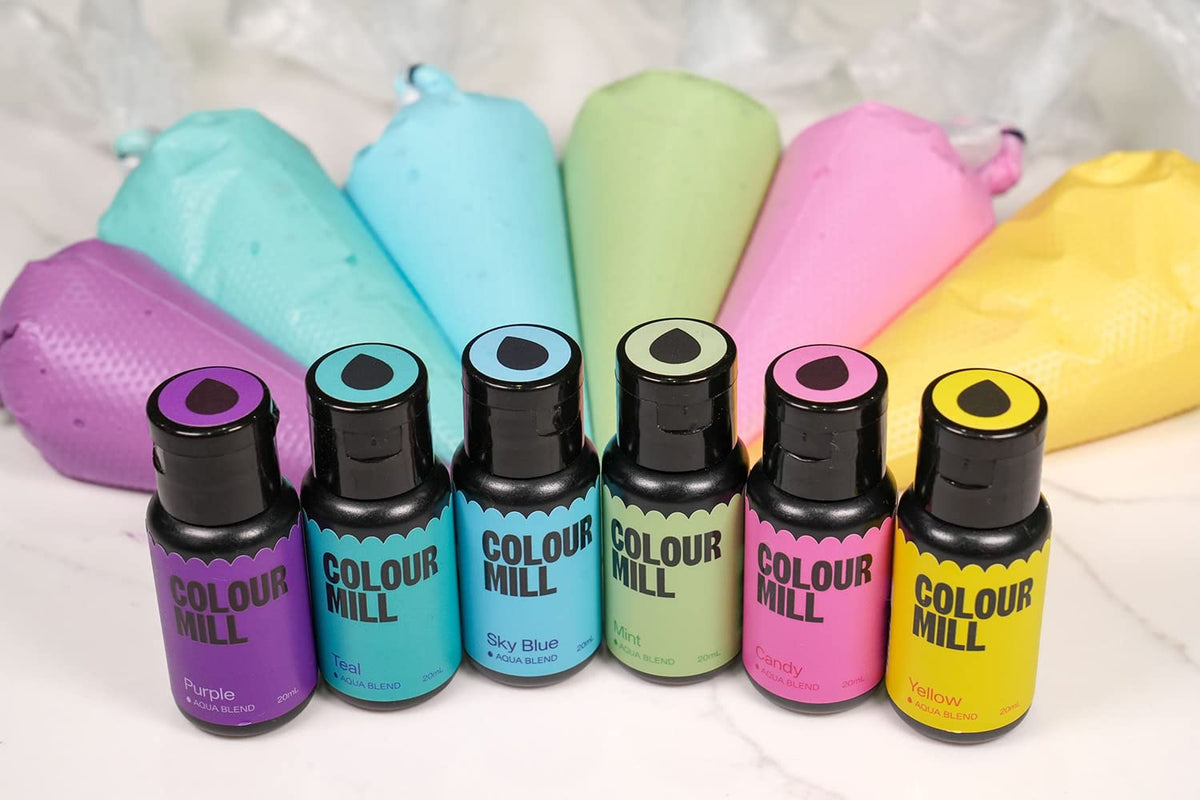 Colour Mill Aqua Blend Food Colouring - Candy | Water-Based Liquid | 20ml 3