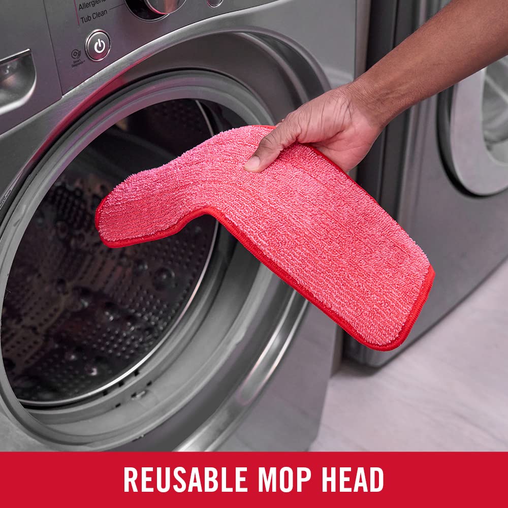 Rubbermaid Microfiber Reveal Spray Mop Floor Cleaning Kit - Removes 99% of Dust & Allergens | Multi-Surface Use | Includes 3 Pads 7