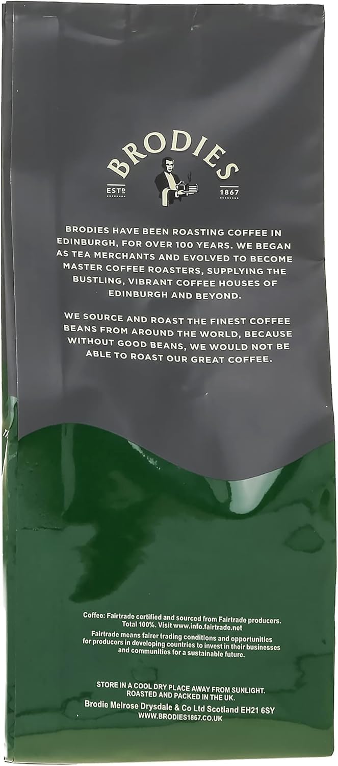 Brodies Colombian Fairtrade Ground Coffee - 100% Arabica, Medium Intensity, Chocolate Notes | 227g Pack of 6 8
