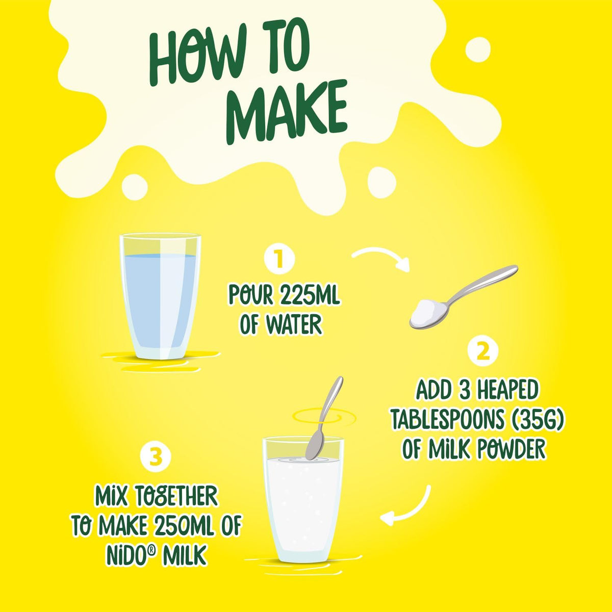 Nido Full Cream Milk Powder - 1.8kg Tin | High Protein | Creamy Taste 3