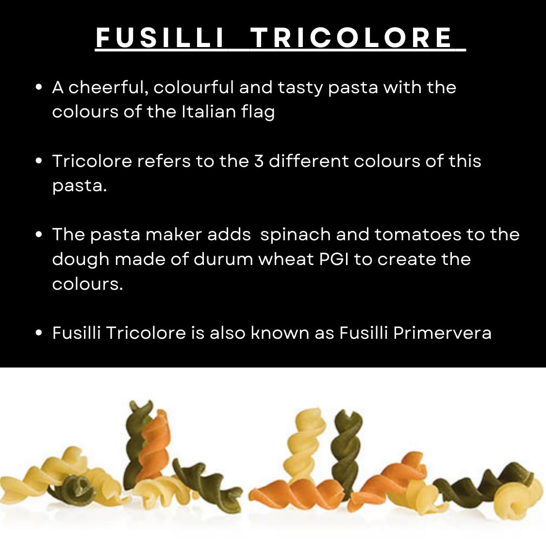 Garofalo Fusilli Tricolore Italian Dried Pasta - 3 x 500g Packs | Made with Durum Wheat Semolina 3