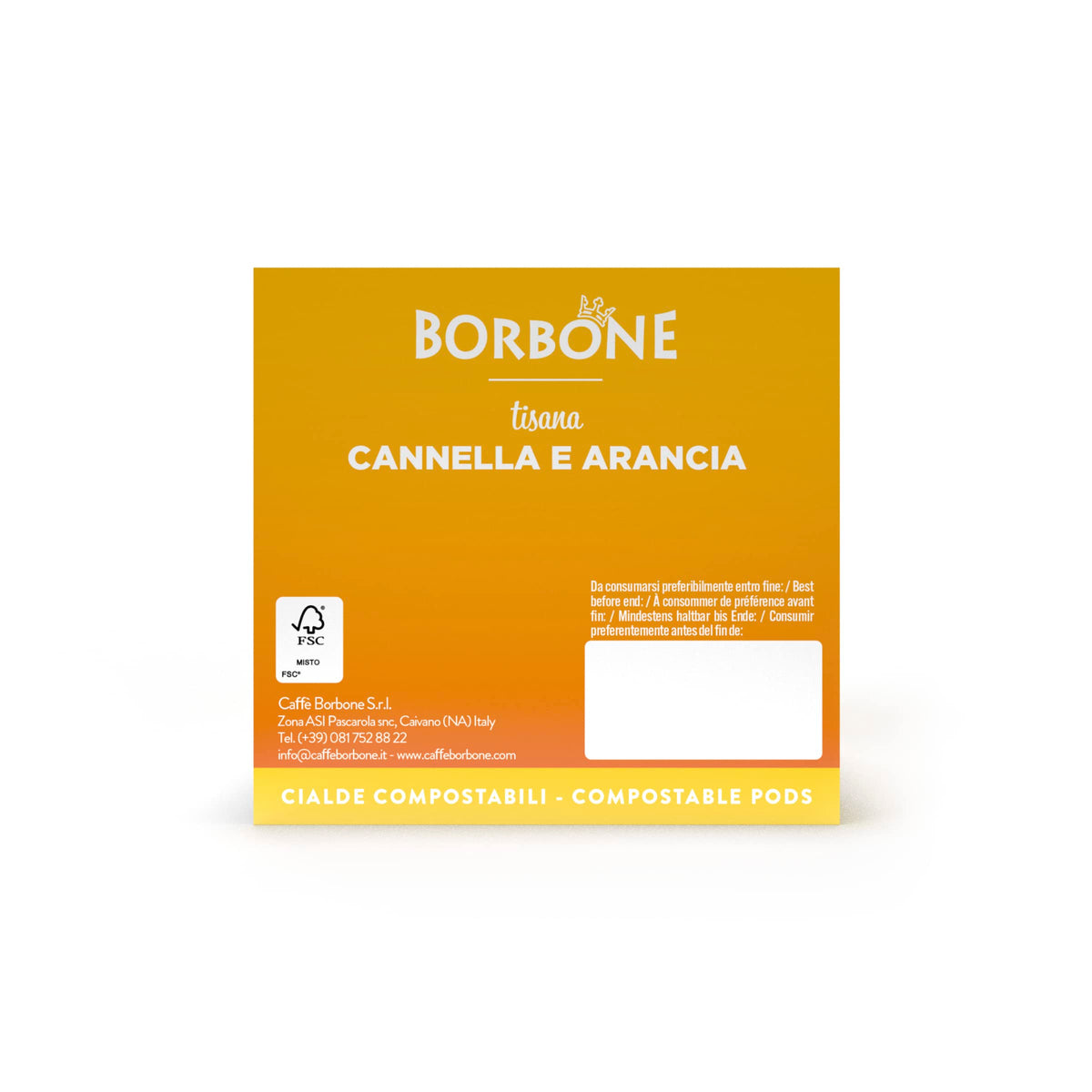 Caffè Borbone Orange and Cinnamon Infusion - 72 Pods | ESE System Compatible | Decaf Herbal Tea 7