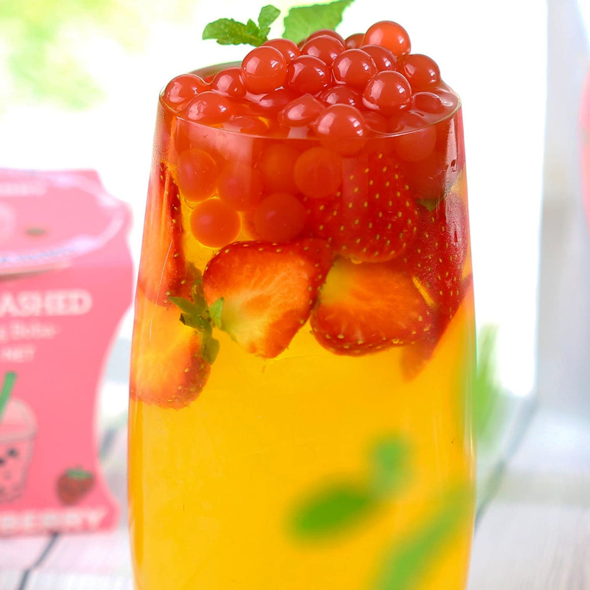 The TeaShed Peach Bubble Tea Fruit Syrup - 330ml | Makes 11 Servings