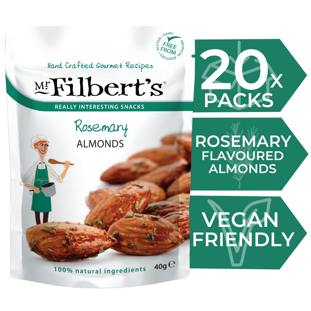 Mr Filbert's Rosemary Almonds - 40g | Vegan | Gluten-Free