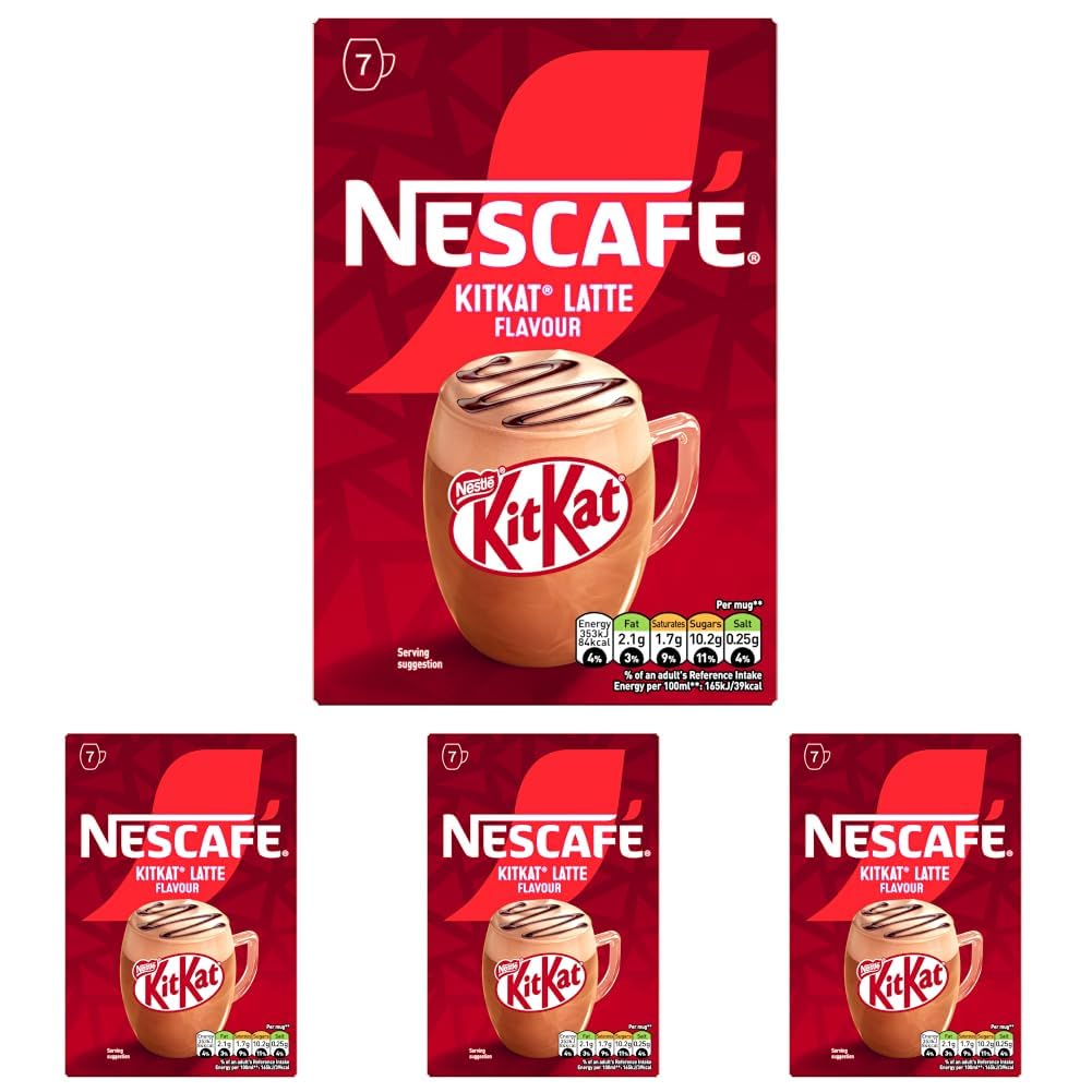 NESCAFÉ Latte KitKat Flavour Instant Coffee - 7 x 21g Sachets