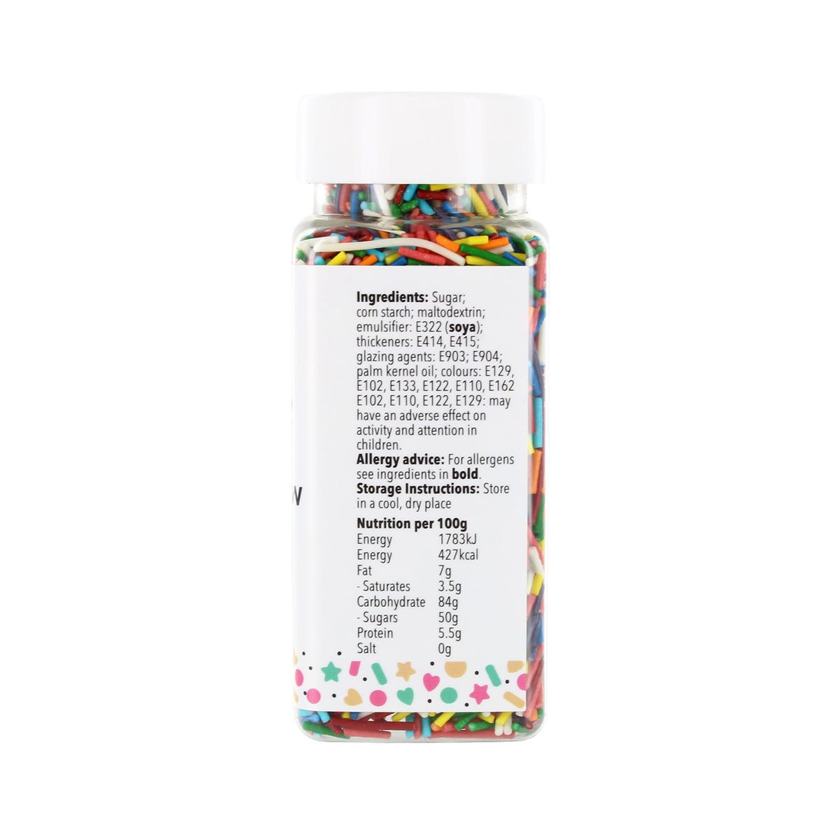 Baked With Love Rainbow Sprinkles - 85g Bottle | Edible Cake Decorations 4