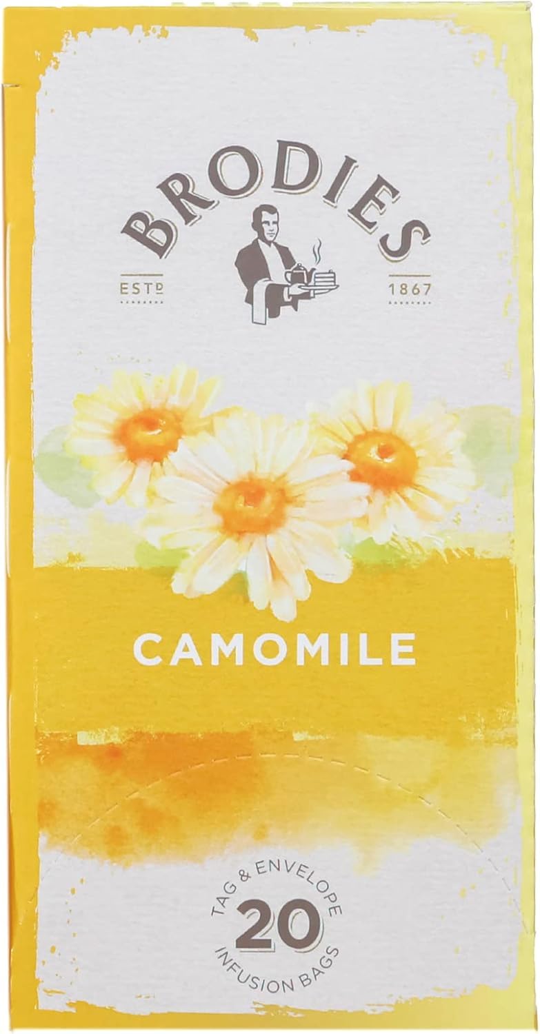 Brodies Camomile Herbal Tea - Promotes Relaxation | 120 Tea Bags | Caffeine Free 6