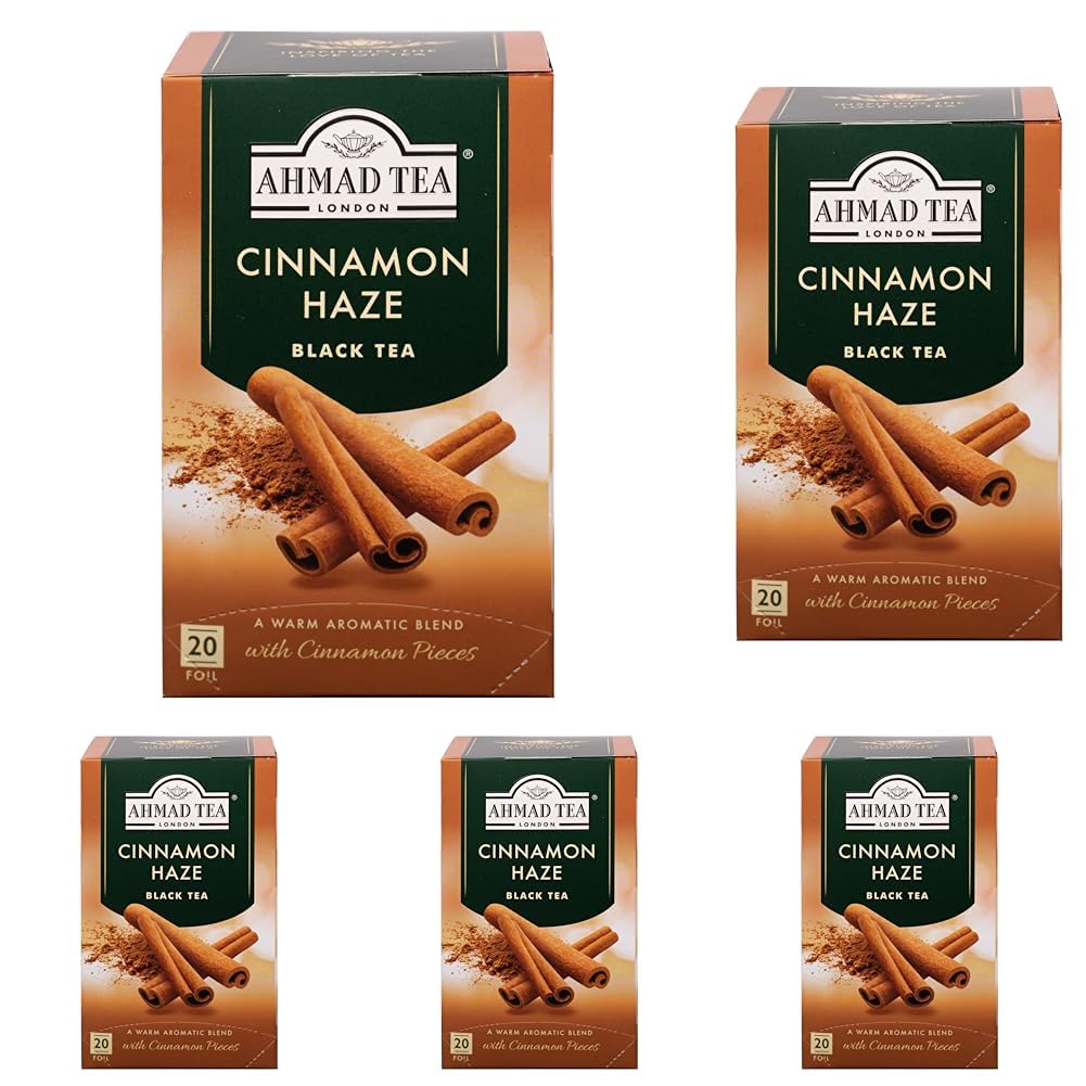 Ahmad Tea Cinnamon Haze Black Tea - 20 Teabags (Pack of 5) 1
