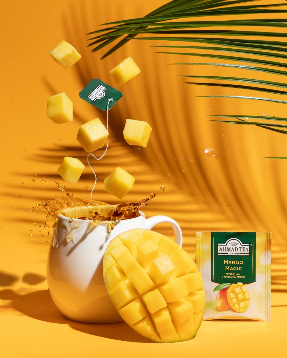 Ahmad Tea Mango Magic Black Tea - 20 Teabags (Pack of 2) 4