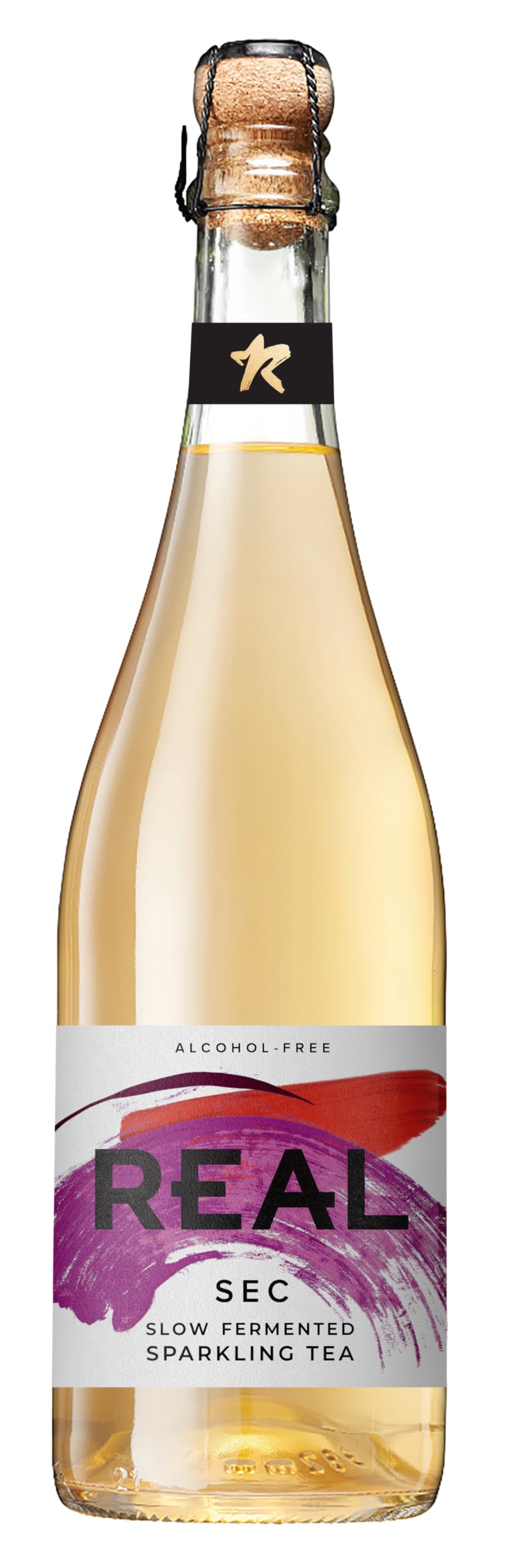 REAL Kombucha Sec Slow Fermented Sparkling Tea - 750ml 1