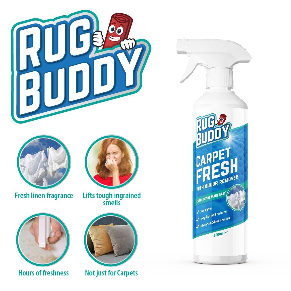 Rug Buddy Carpet Fresh Odour Remover - 500ml Lemon Scent 3