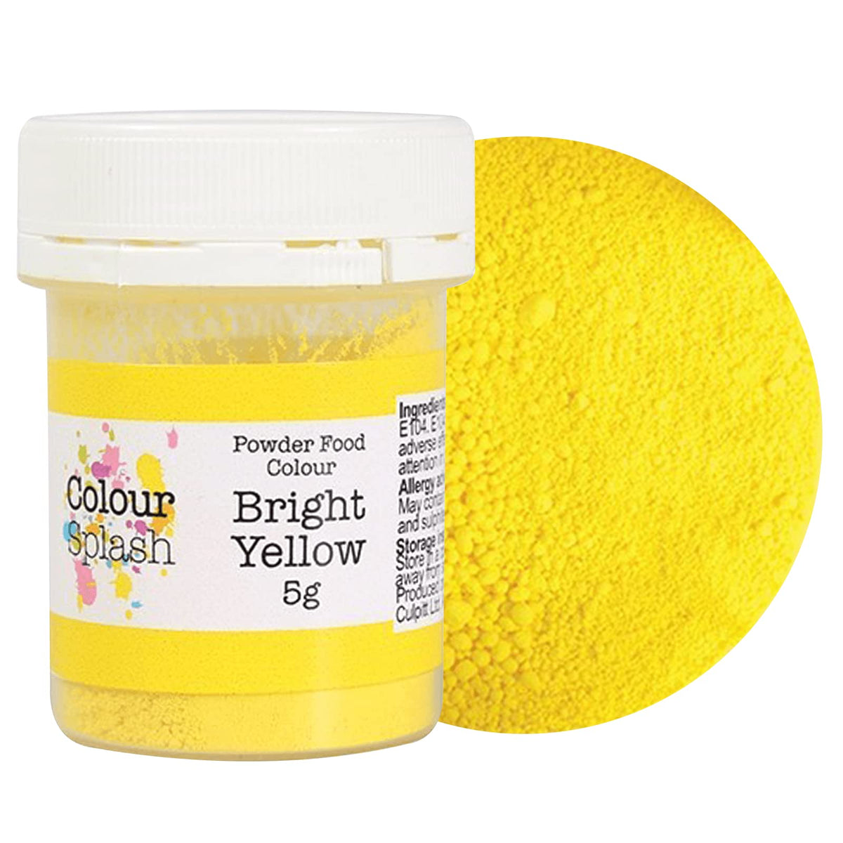 Colour Splash Bright Yellow Food Colouring Dust - 5g Powder