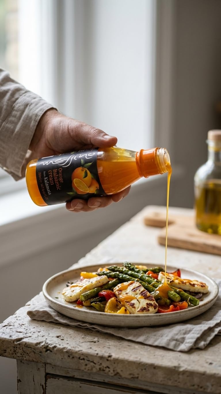 Messino Greek Orange Balsamic Cream - Fruity White Balsamic Glaze with Real Orange, 2 x 250ml Bottles 5