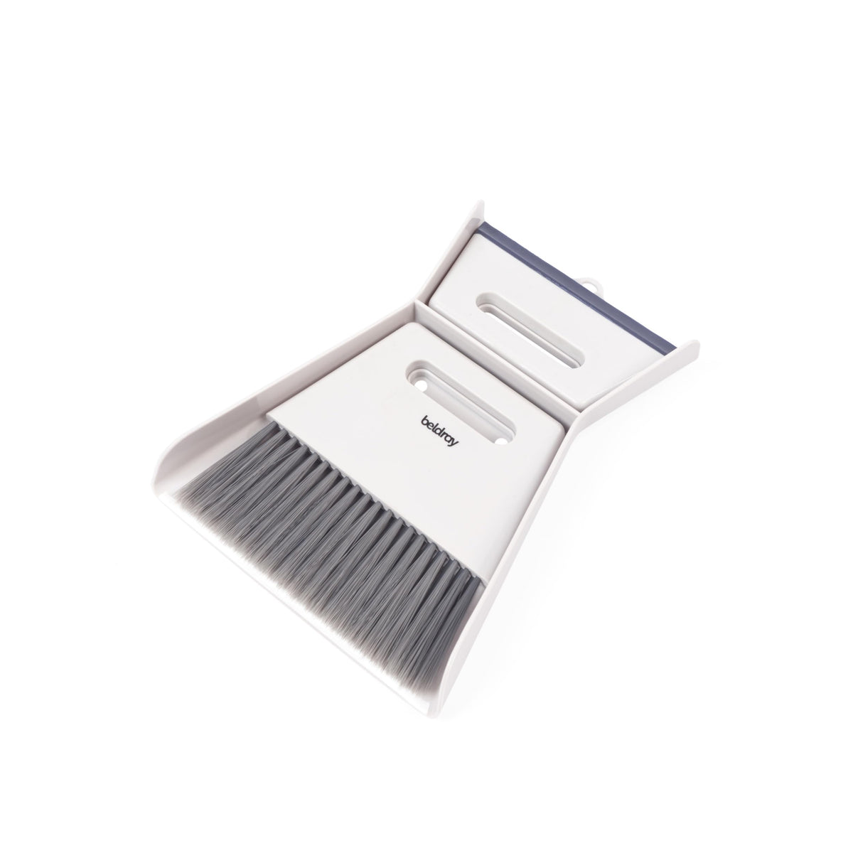 Beldray Deep Clean 2-in-1 Dustpan and Brush Set - Grey | Sweeps & Scrapes | Polypropylene