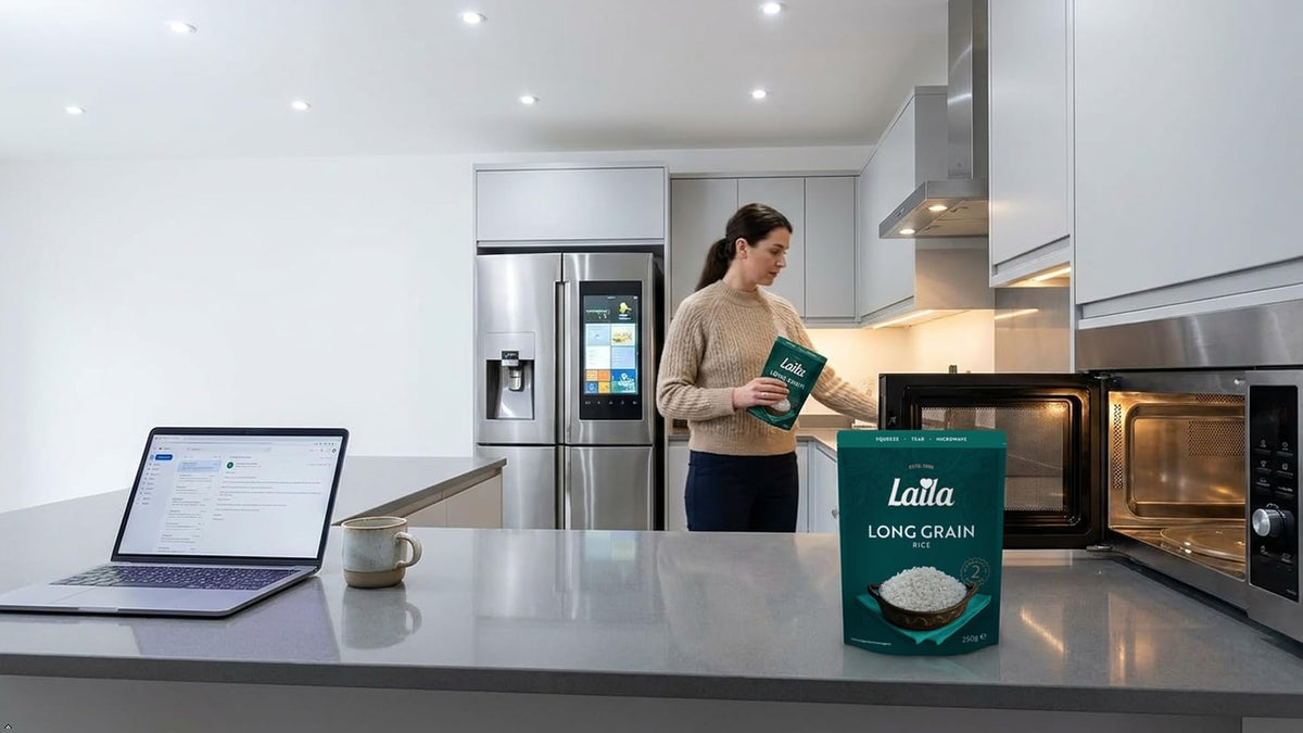 Laila Long Grain Microwave Rice - 6 x 250g Packs | Ready in 2 Minutes 4