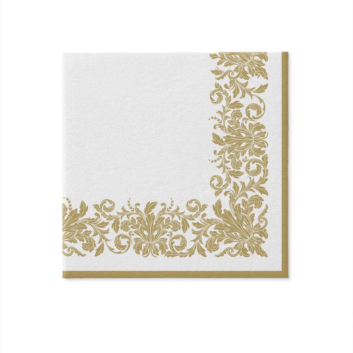 PAW Decor Collection Golden Ornament Napkins - 50 Pack, 40 x 40 cm Airlaid 3