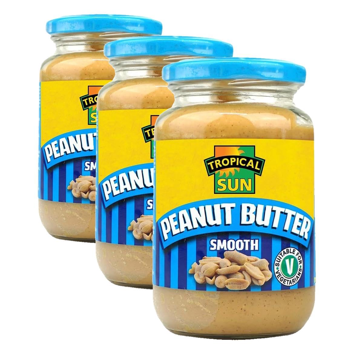 Tropical Sun Smooth Peanut Butter - Rich & Creamy | 340g (Pack of 3)