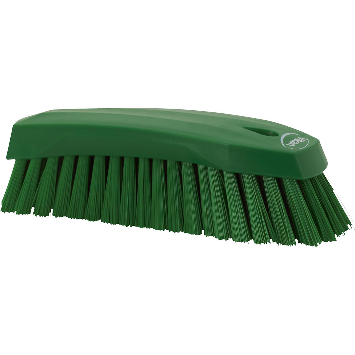 Vikan Hard Hand Brush - Green, Large (200mm) | Polypropylene | Reusable