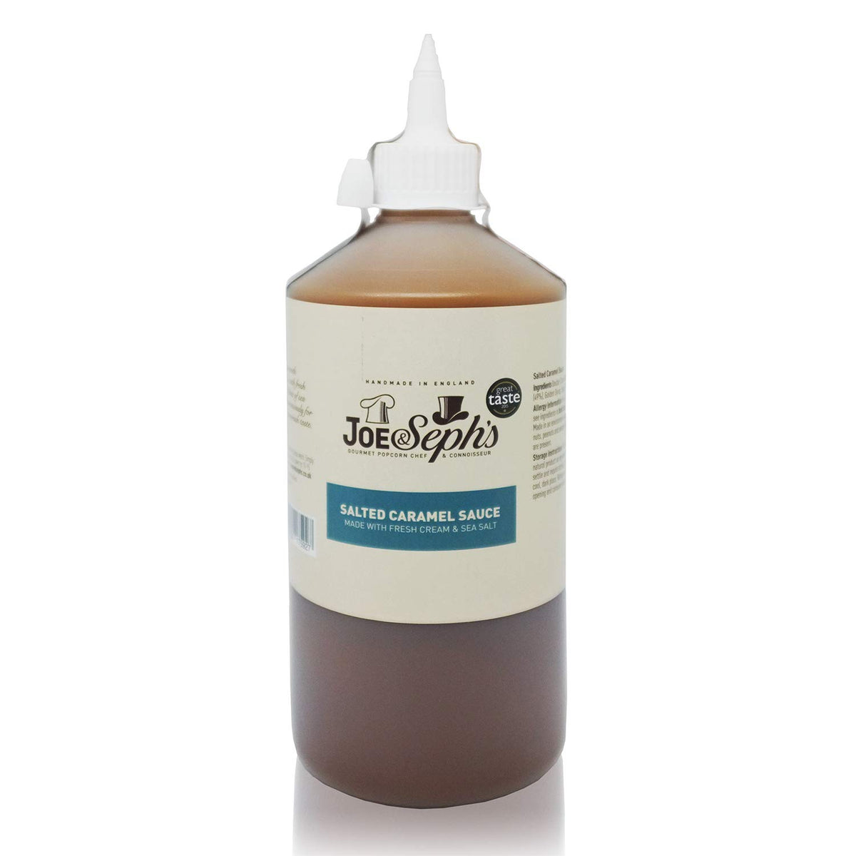 Joe & Seph's Salted Caramel Sauce - 1kg Bottle | Handmade in Great Britain | 1 Star Great Taste Award Winner