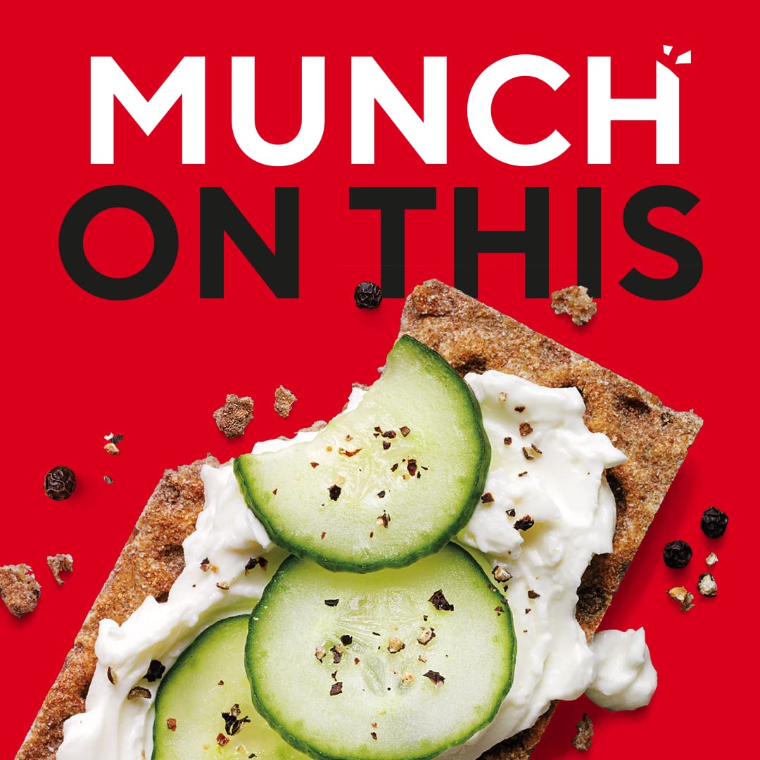 Ryvita Cracked Black Pepper Crispbread - High Fibre, Low Fat | 8 x 200g Packs 5