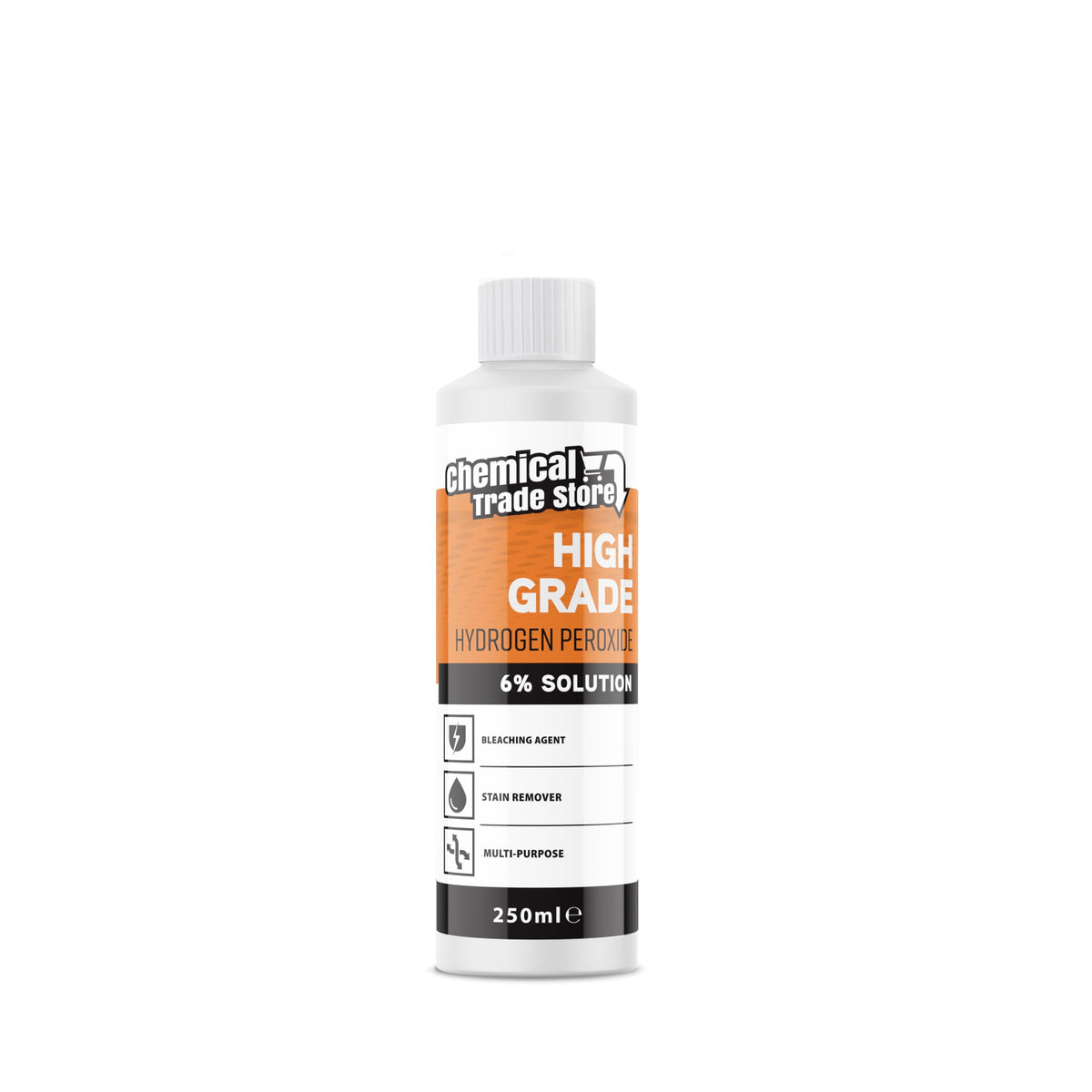 Chemical Trade Store Hydrogen Peroxide Solution 6% - Multi-Purpose Cleaner | 250ml