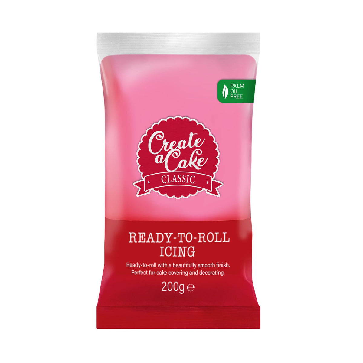 Create A Cake Pink Ready to Roll Fondant Icing - 1.6kg Pack | Palm Free Sugar Paste 3