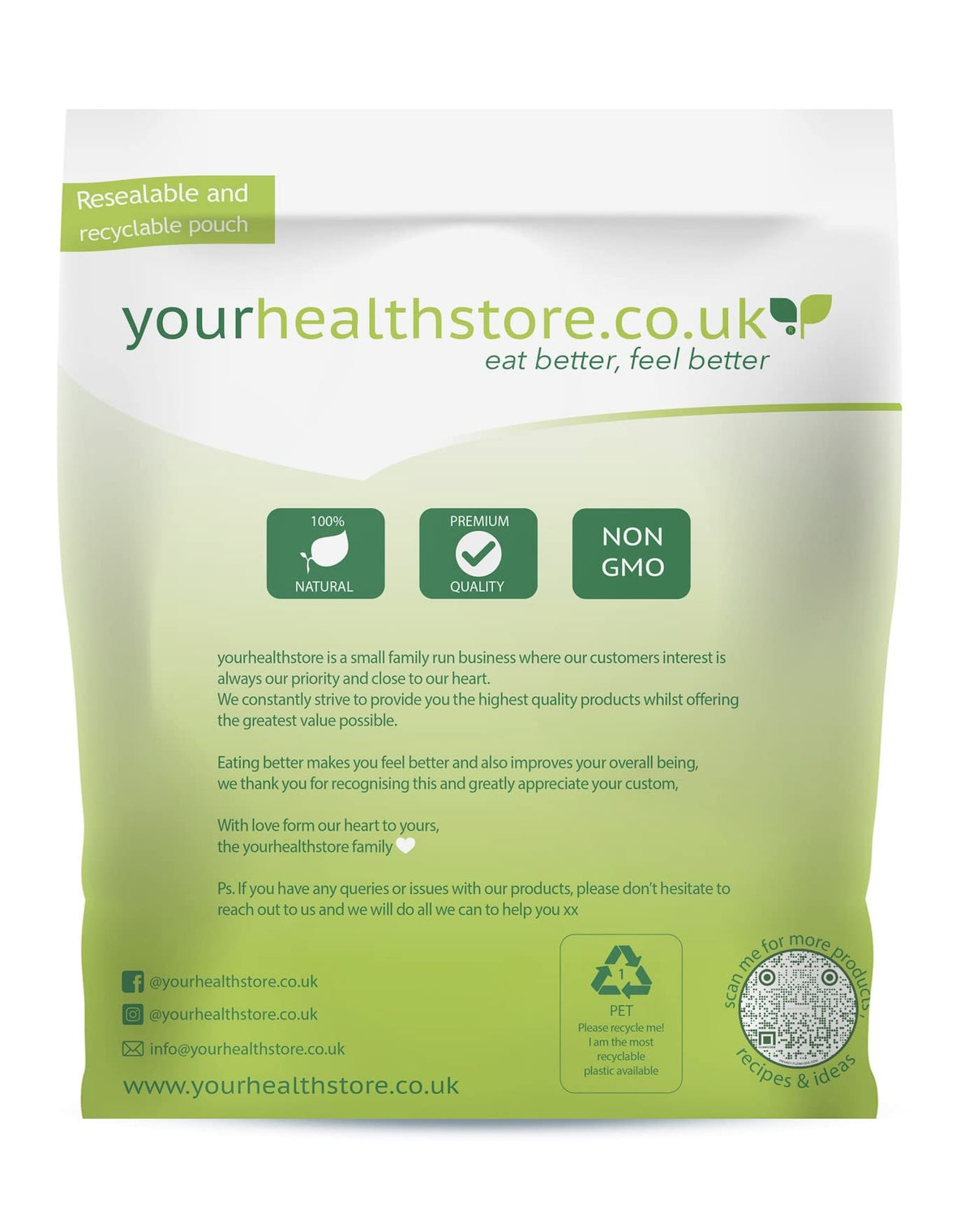 yourhealthstore Masa Harina Flour - Gluten Free, Wheat Free, Non-GMO | 1kg
