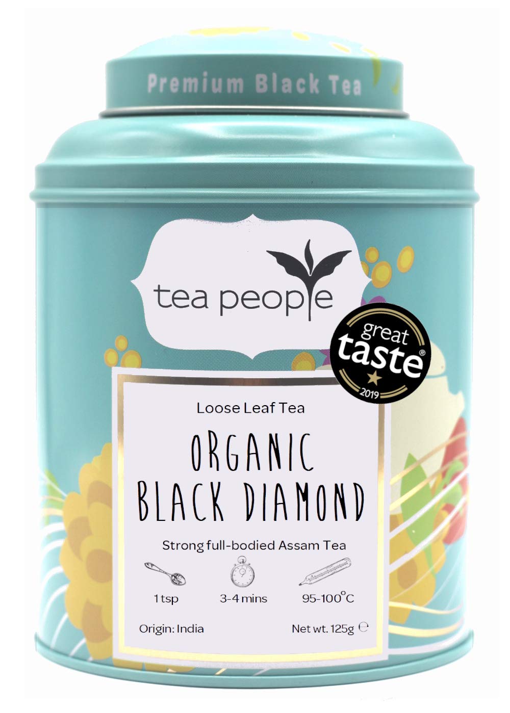 Tea People Organic Black Diamond Loose Black Tea - Full Bodied, Robust, Aromatic | 125 g 1