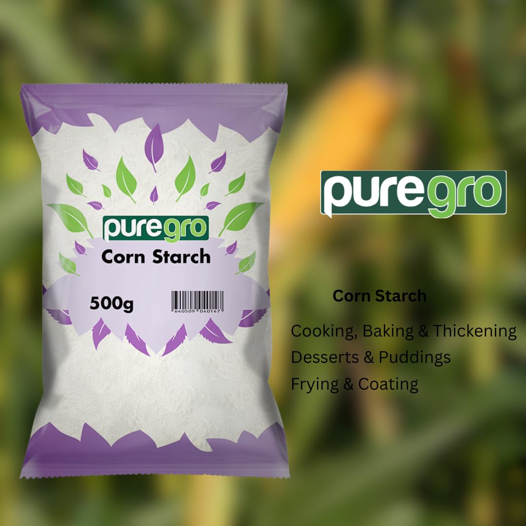 Puregro Corn Starch - Premium Quality Thickener for Cooking & Baking | 500g Powder 5