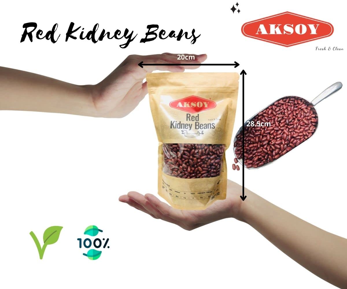 AKSOY Red Kidney Beans - 1.25kg Bag | Rich in Protein & Fiber | Low Fat, Whole Beans 4