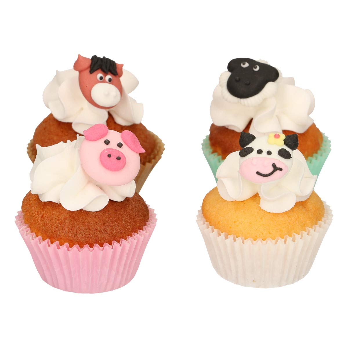 FunCakes Sugar Decorations Farm Animals - Set of 12 Edible Cake Toppers | Gluten-Free 3