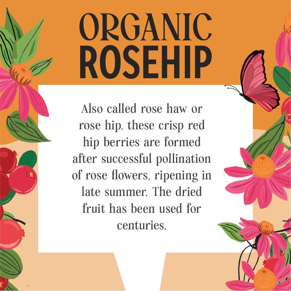 Heath & Heather Organic Rosehip & Hibiscus Herbal Tea - Immune Support | 120 Bags | Caffeine-Free 3