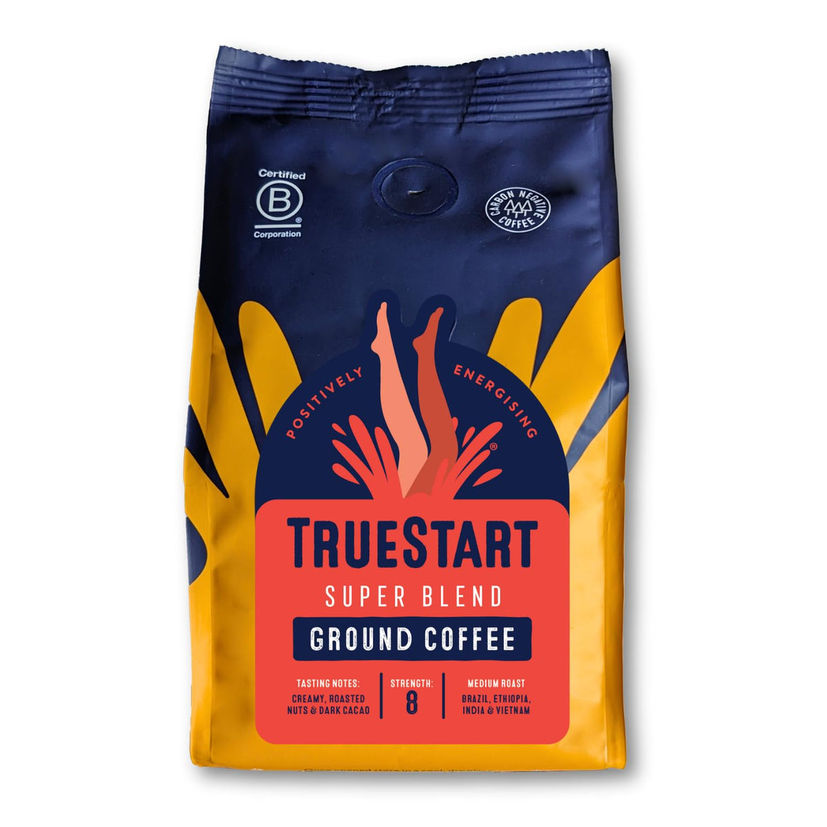 TRUESTART Super Blend Strong Ground Coffee - Medium Roast, 200g