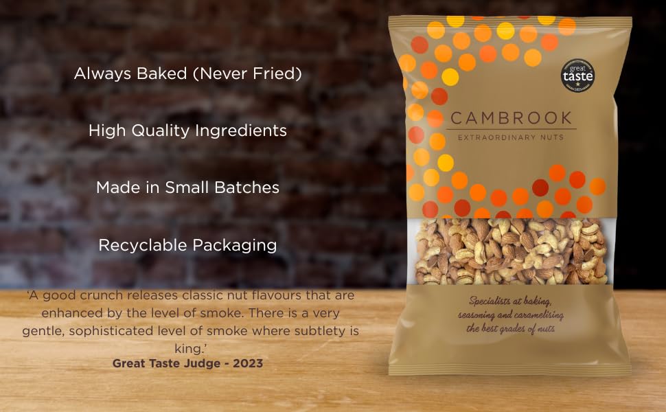 C Cambrook Extraordinary Nuts Hickory Smoke Seasoned Almonds & Cashews - 1kg Bag