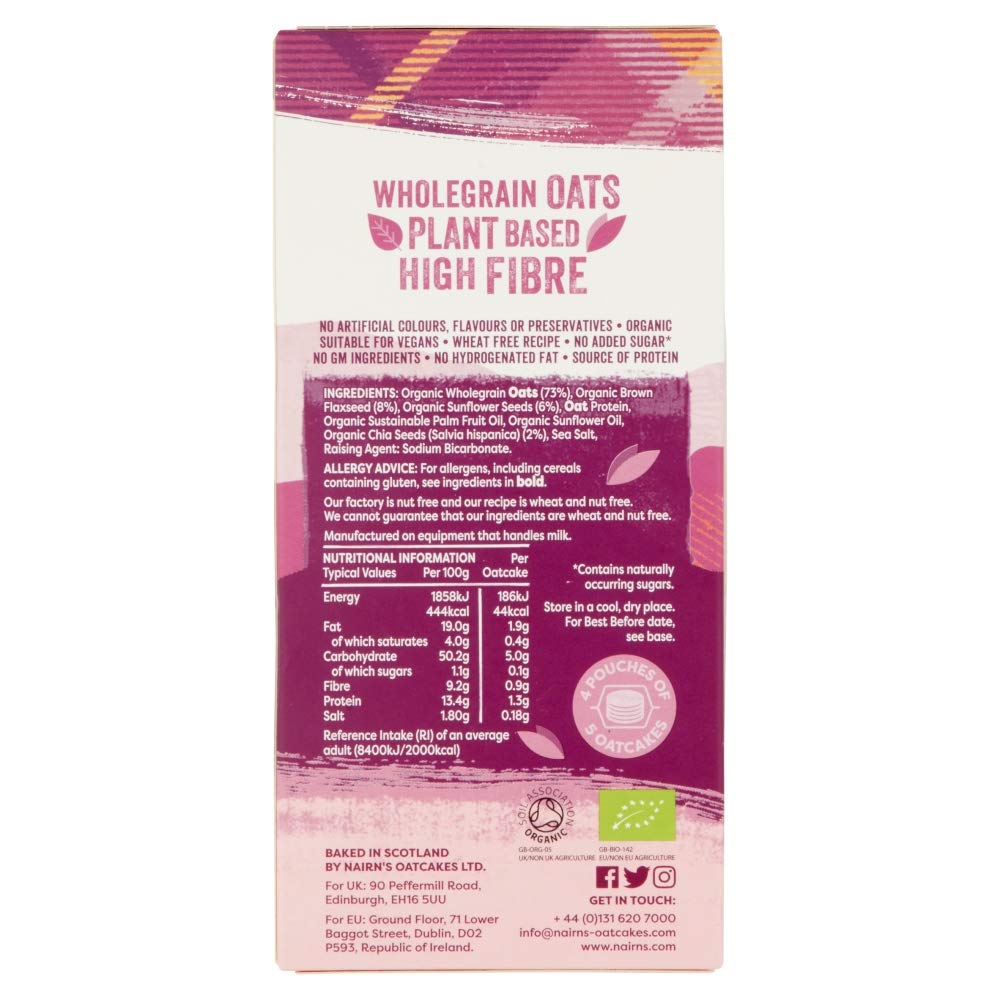 Nairn's Super Seeded Oatcakes - High Fibre, Source of Protein | 800g Pack