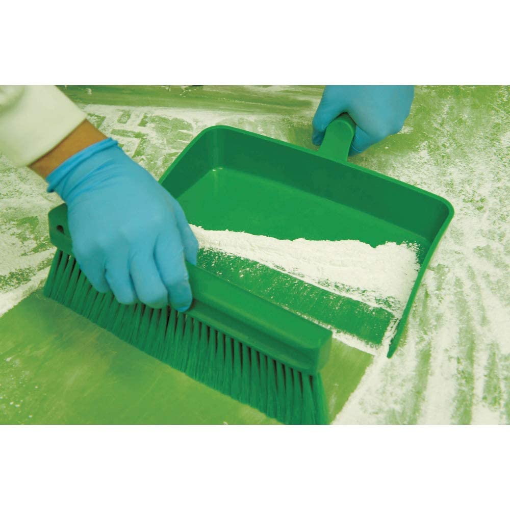 Vikan Powder Brush - Soft Bristles, 11" Length | Green | PP/PBT 5