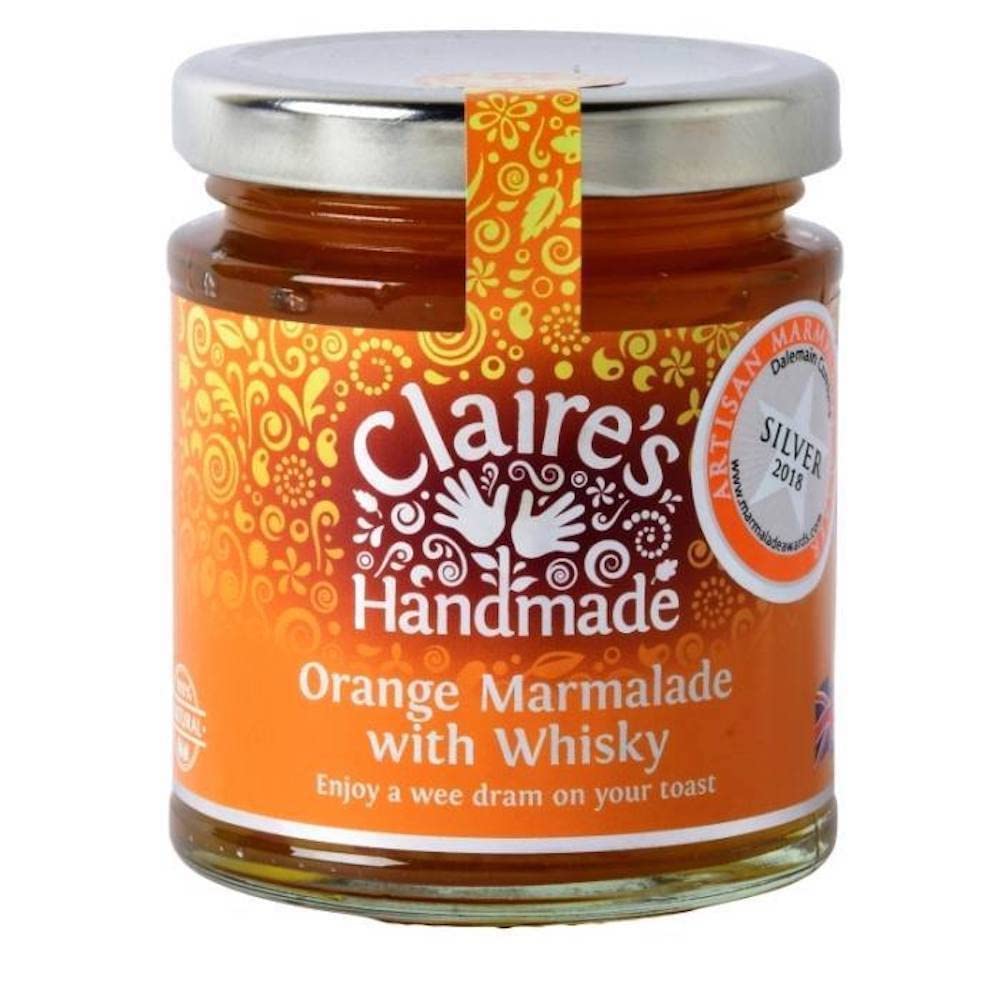 Claire's Handmade Orange Marmalade with Whisky - Silver Award Winner | 227g Jar | Suitable for Vegetarians & Vegans 1