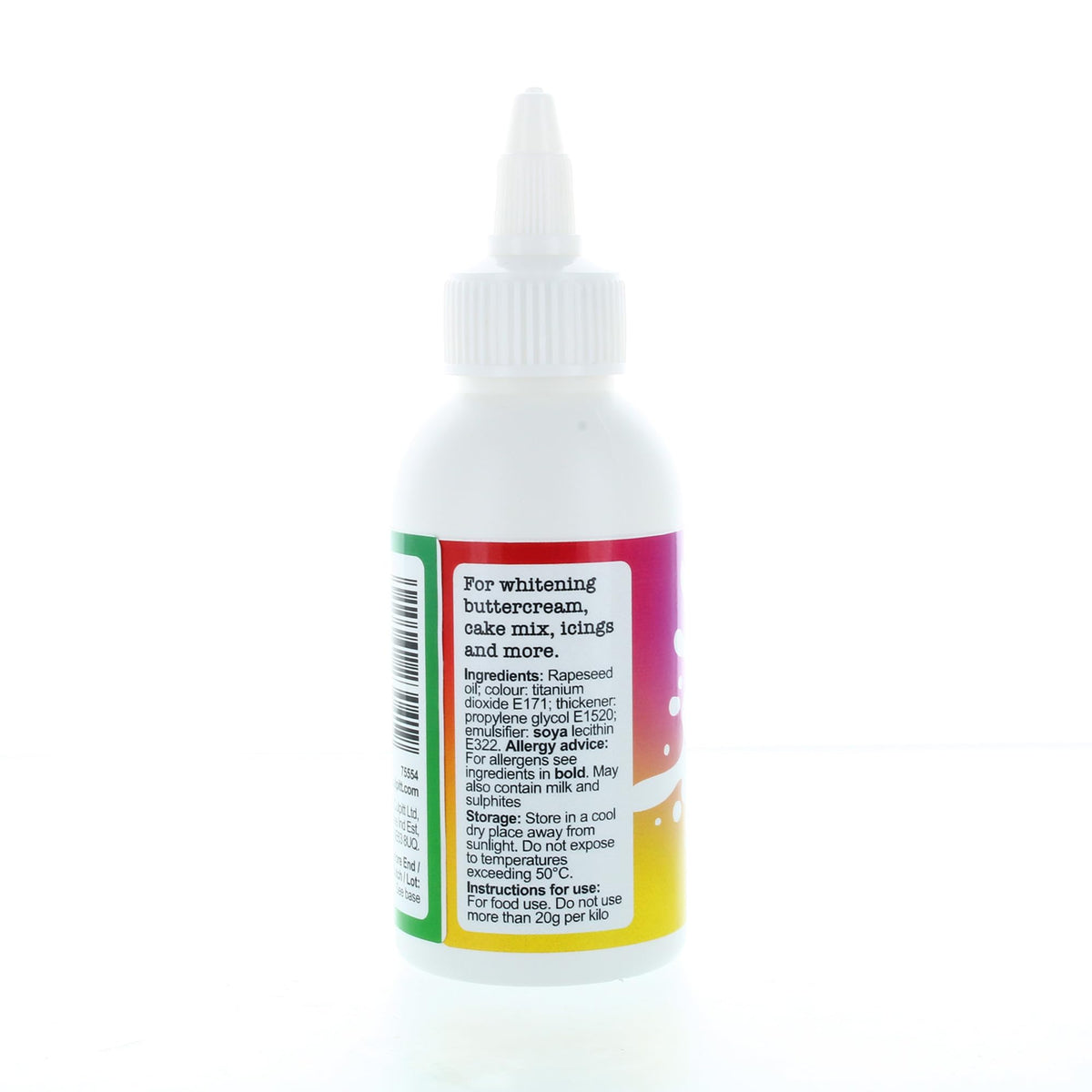 Colour Splash Oil Based Food Whitener - 100ml Bottle | For Buttercream, Fondant, Cake Batter 3