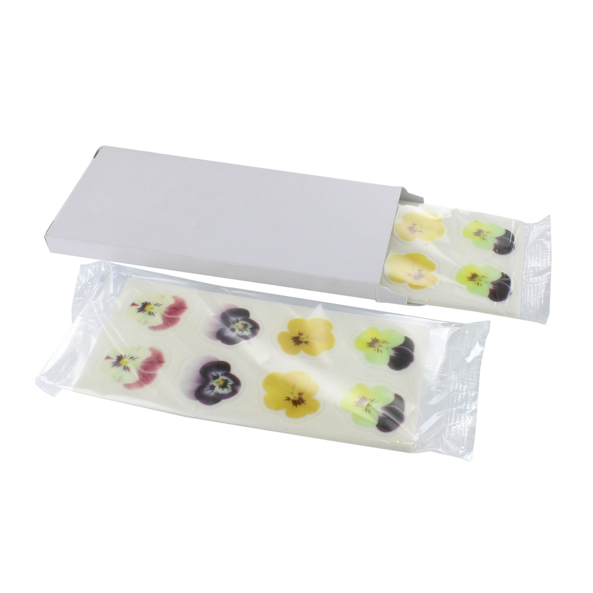 Culpitt Mixed Pansies Edible Cupcake Toppers - 32 Count | 30mm Fondant Decorations 6