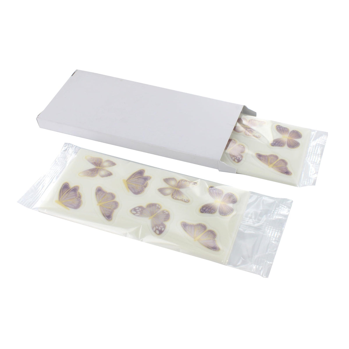Culpitt Lilac & Gold Butterflies Edible Cupcake Toppers - 32 Count | Fondant Sugar Paste 6