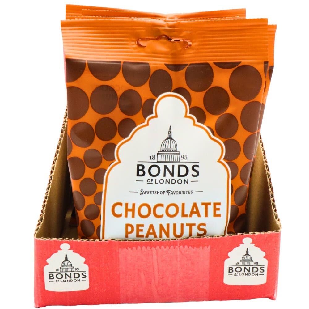 Bonds of London Chocolate Peanuts - Classic Milk Chocolate Coated Peanuts | 12 x 75g Bags 4