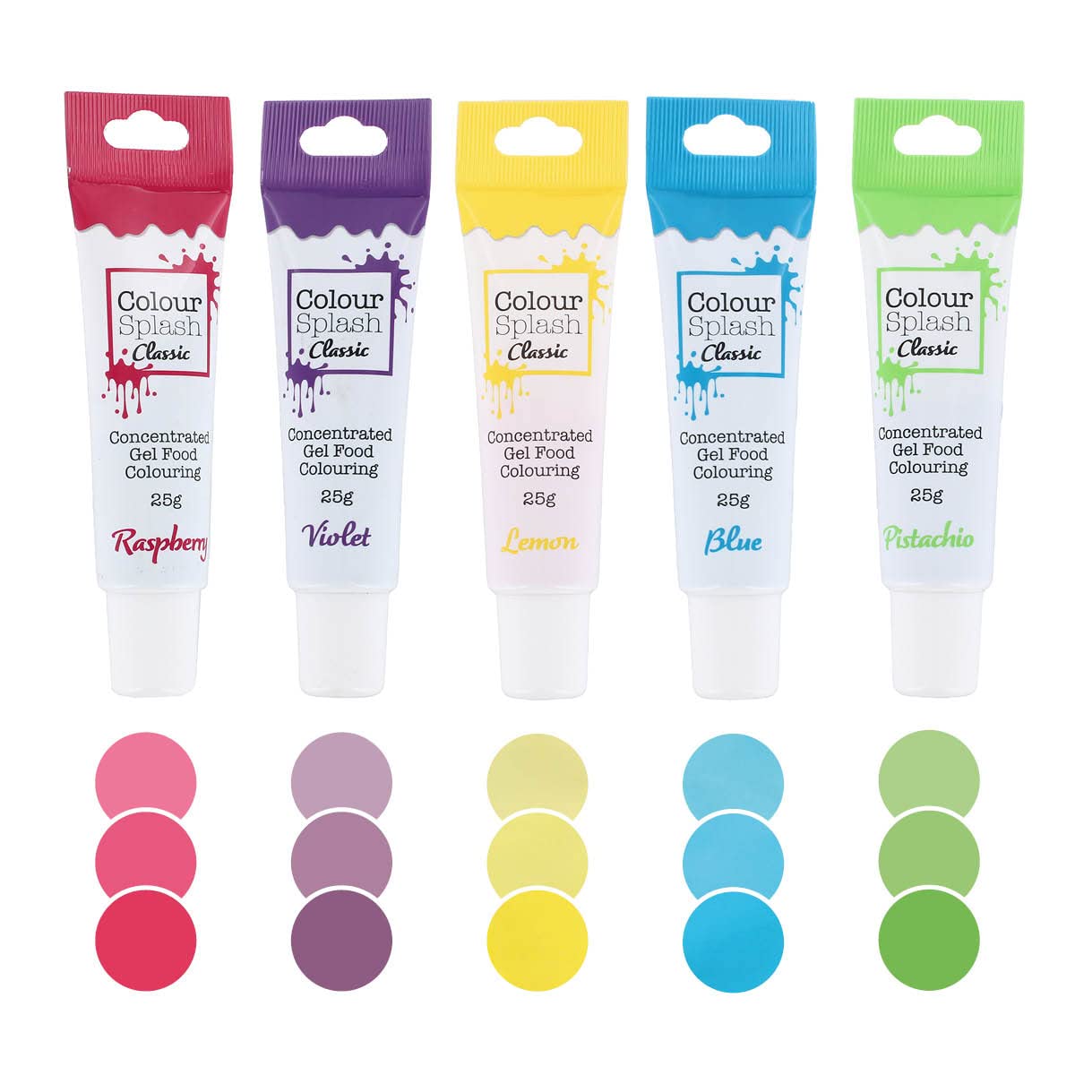 Colour Splash Unicorn Food Colouring Gel Set - 5 x 25g Tubes