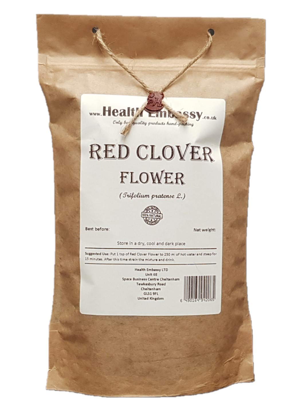 Health Embassy Red Clover Flower Loose Leaves - 100g | Herbal Tea | Immunity Support