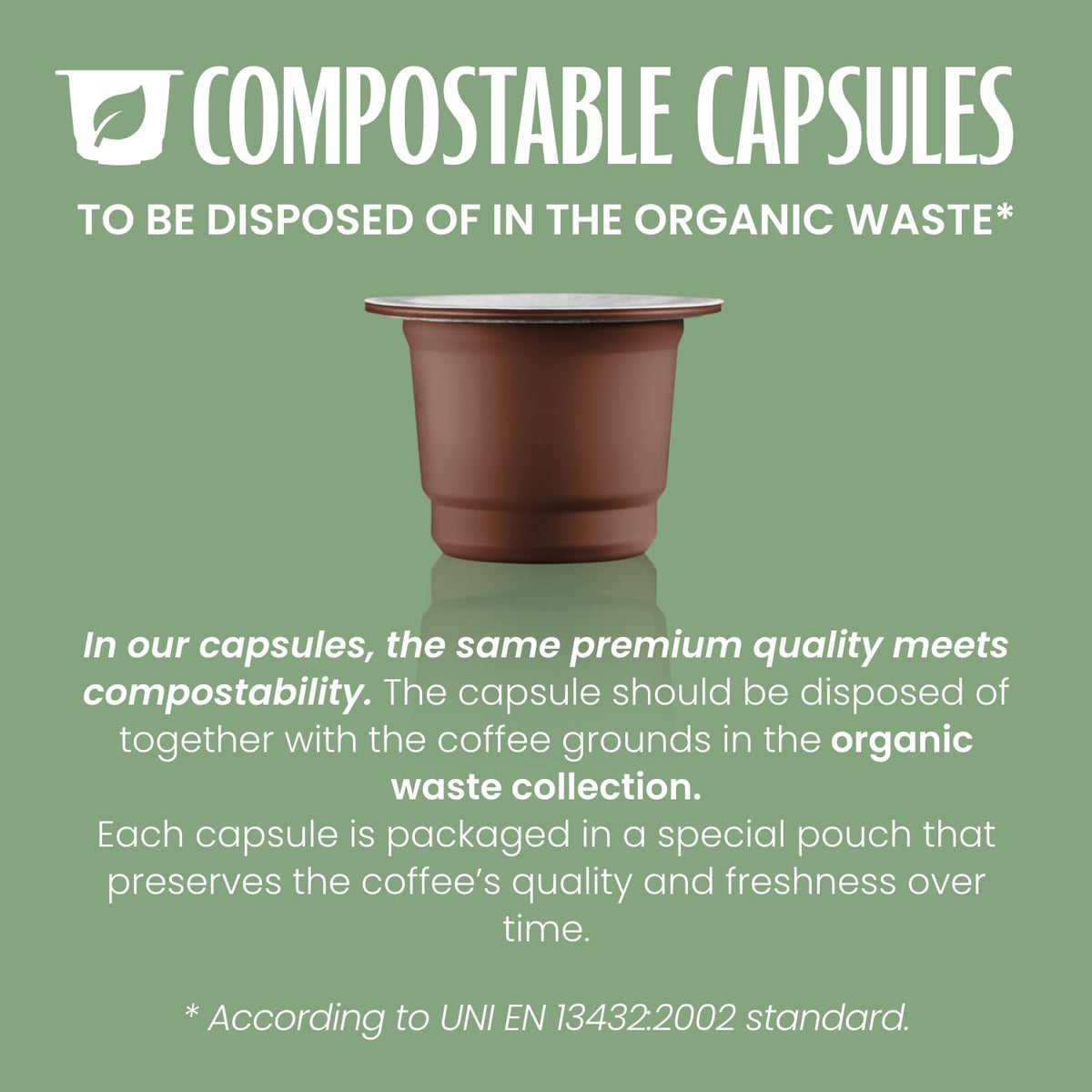 Caffè Vergnano 1882 Intenso Nespresso Compatible Capsules - 50 Count, Compostable 3