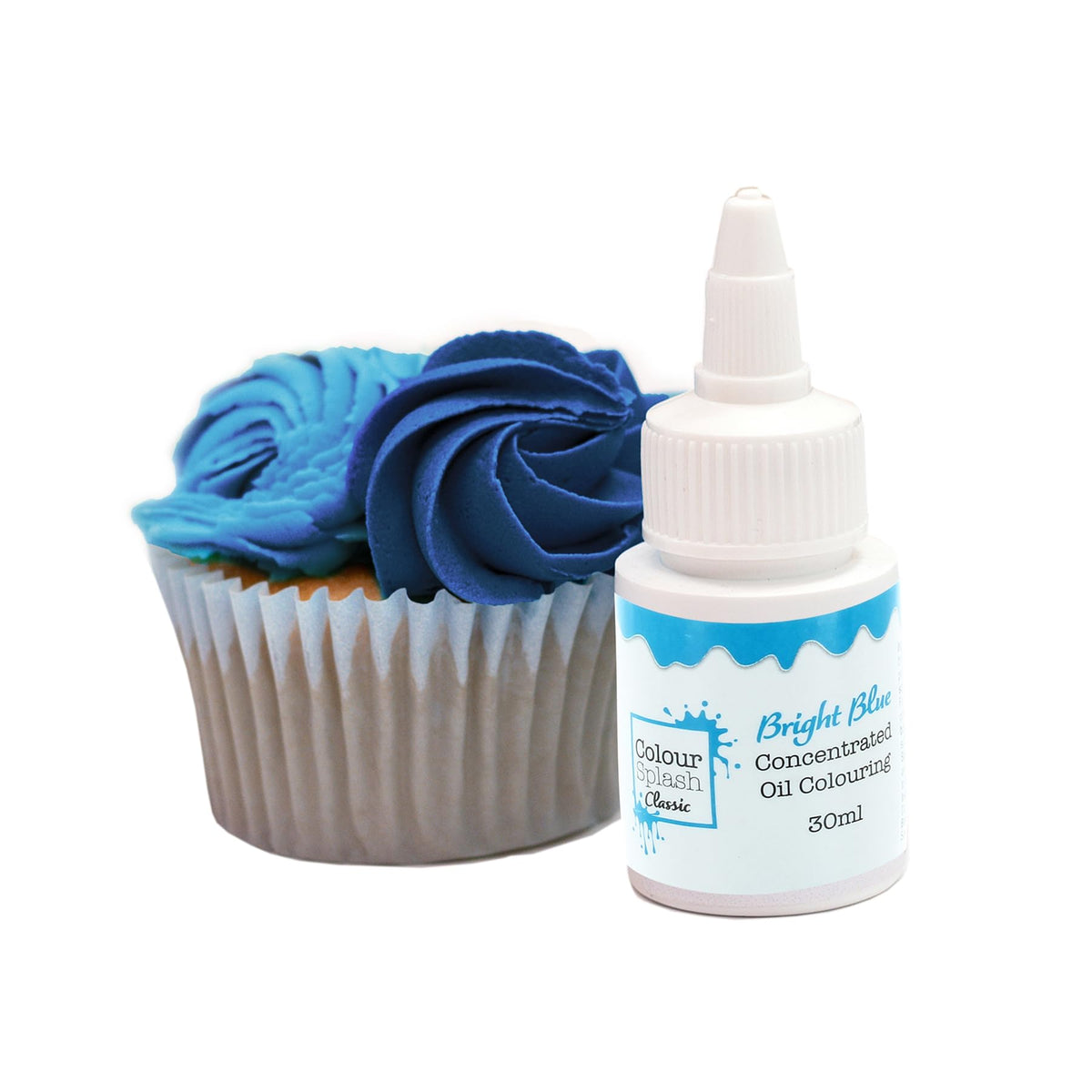 Colour Splash Oil Based Food Colouring - Bright Blue | 30ml Bottle